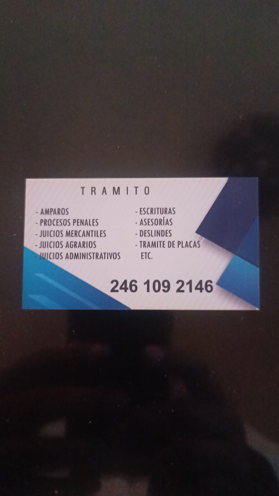 Información de trámites y servicios jurídicos